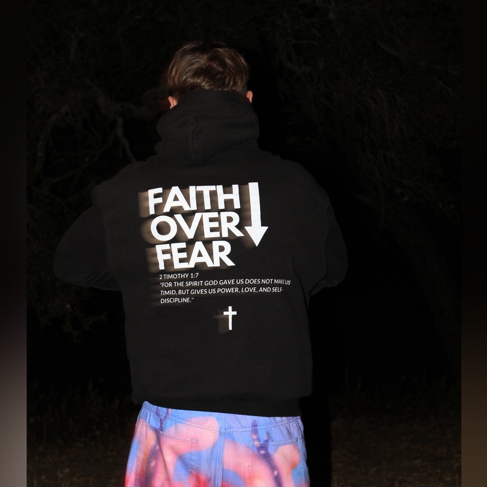 FAITH OVER FEAR HOODIES (heavyweight)